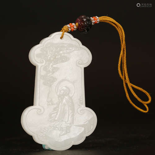 CHINESE WHITE JADE PENDANT