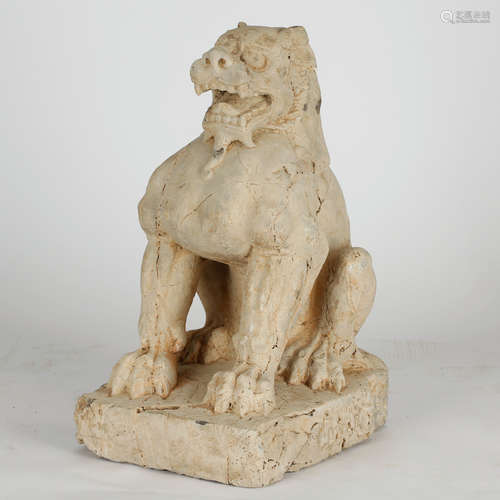 CHINESE STONE CARVED FOOLION