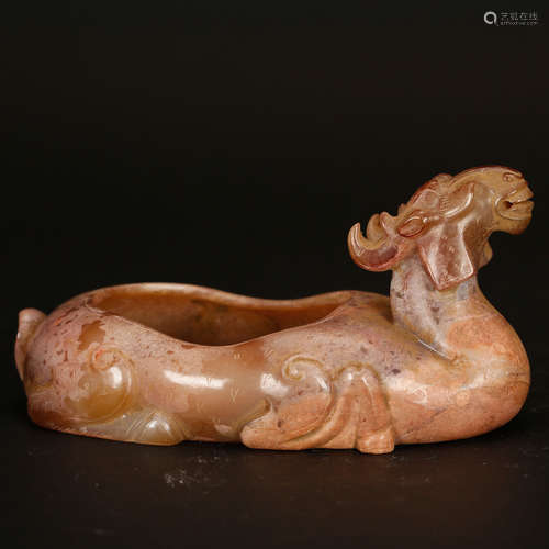 CHINESE JADE BEAST WATER COUPE