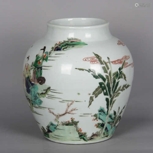 CHINESE WUCAI PORCELAIN JAR