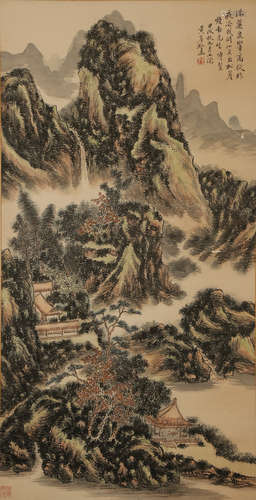 CHINESE LANDSCAPE SCROLL PAINTING