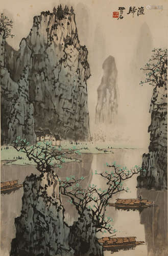 CHINESE LANDSCAPE SCROLL PAINTING