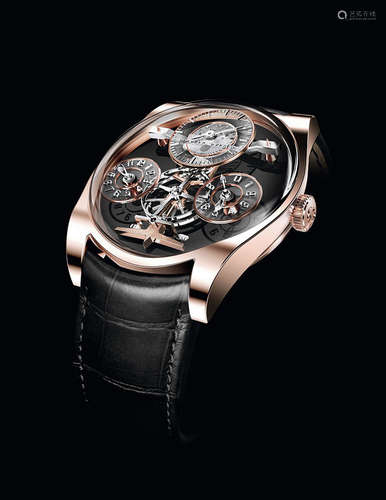 Emmanuel Bouchet Complication One系列 18K玫瑰金 手动上弦腕表 日夜显示 动力储存功能