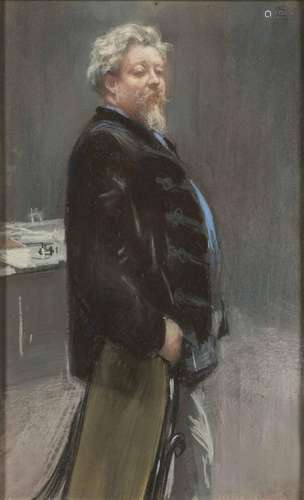 Attribué à GIOVANNI BOLDINI (1842-1931) - Portrait d’Henri-François Bauer