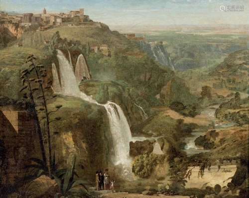 Luigi BASILETTI (Brescia 1780–1860) - Les cascadelles de Tivoli