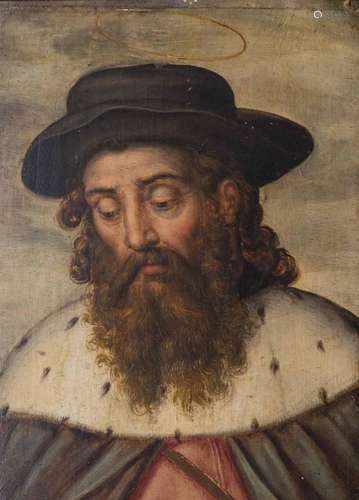 Ecole FLAMANDE de la fin du XVIe siècle, entourage de Frans FLORIS - Saint Jacques pèlerin