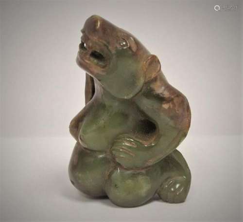 A Chinese archaic jade carved bear