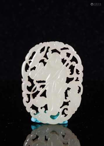 CHINESE WHITE JADE PENDANT