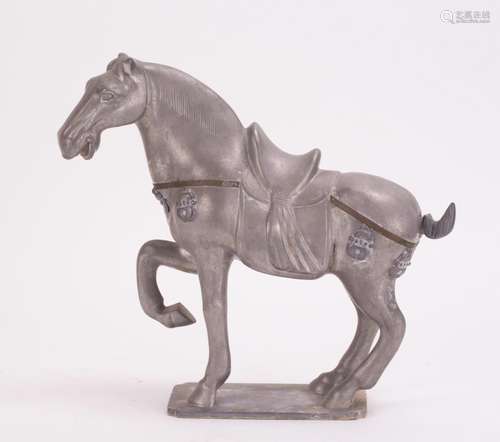 CHINESE PEWTER HORSE