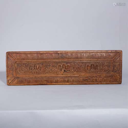 CHINESE TIBET WOODEN BOOK COVER