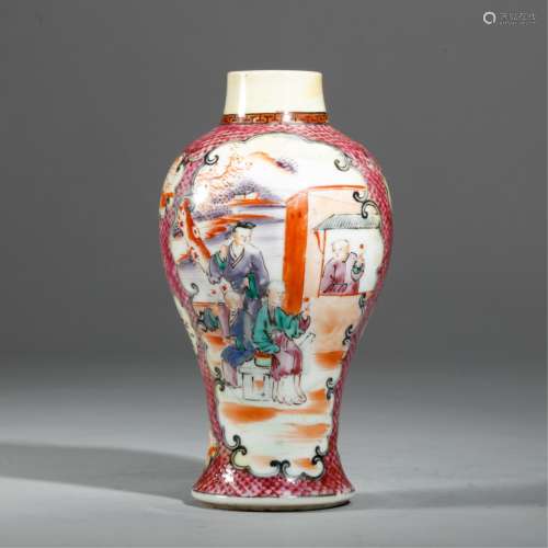 CHINESE FAMILLE ROSE SNUFF BOTTLE
