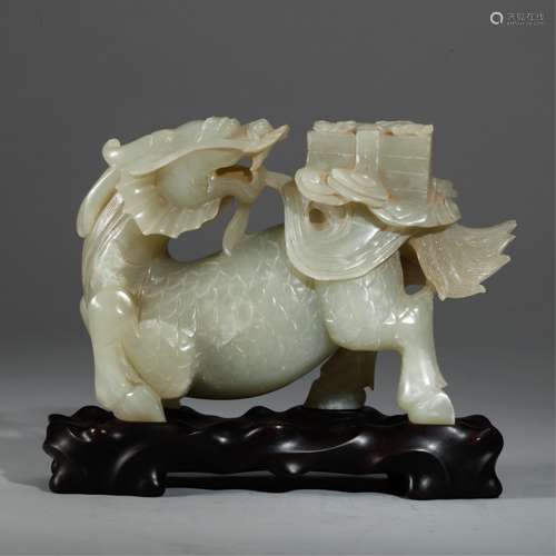 CHINESE JADE CARVED KYLIN