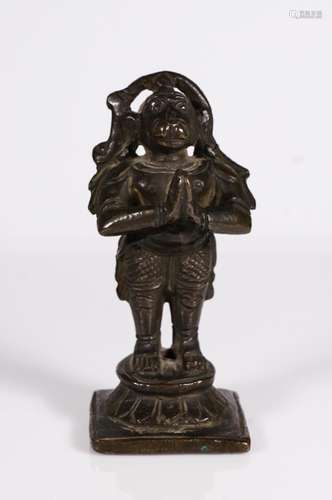 18TH CENTURY HINDU BRONZE FIGURE