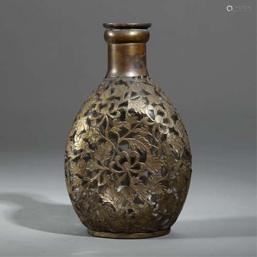 JAPANESE SILVER BOTTLE