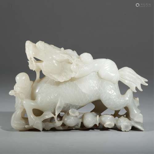 CHINESE JADE CARVED KYLIN