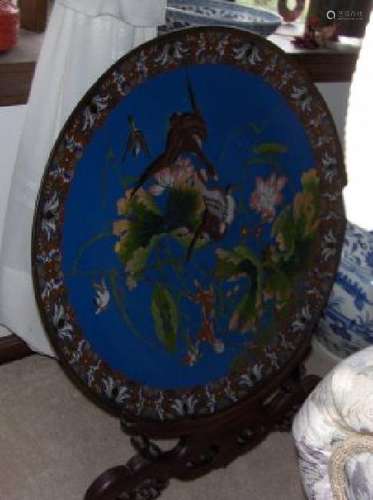 Antique Cloisonne large plate,antique