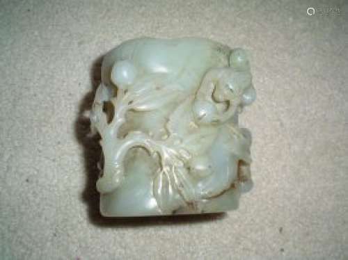 Chinese jade pot.qing