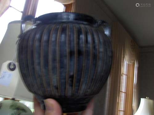 Chinese antique black northern jar, possible song jing