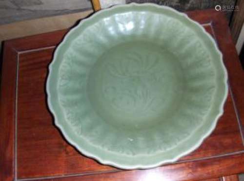 Chinese longquan large plate yuan dynasty.