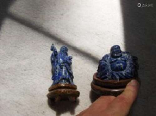 Chinese blue stone carvings, antique