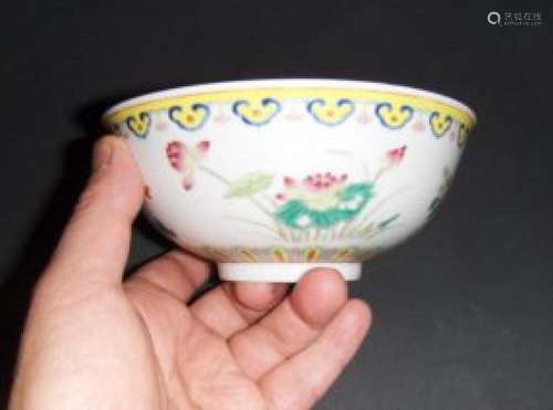 Chinese qing dynasty jiaqin bowl. mark and period.