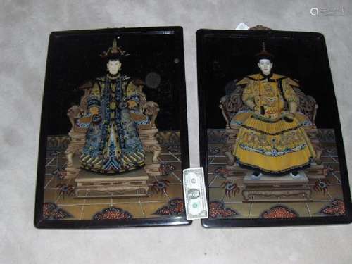 Chinese Emperor Qinanlong picture and his qreen large