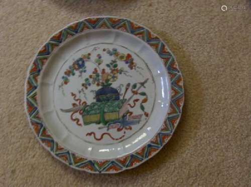 Chinese Kangxi famille verte plate