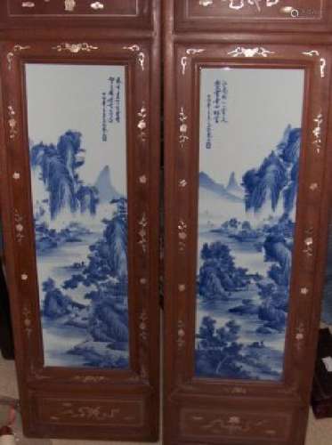 A pair of Chinese plaque, republic