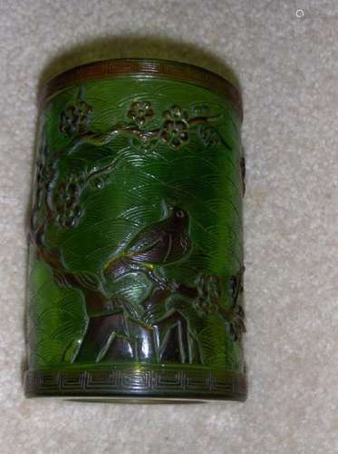 antique Chinese super quality Peking class pen pot