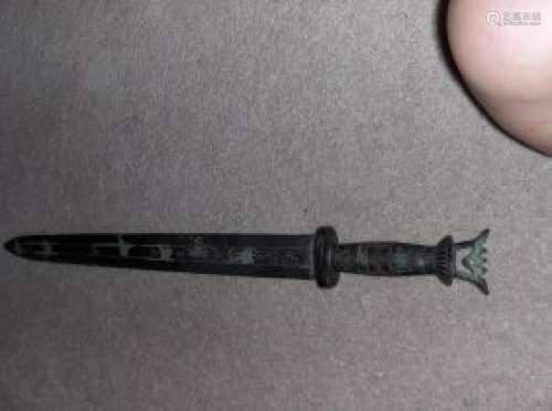 bronze sword, chinese antique, possible warring state