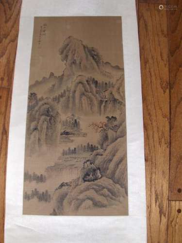 Chinese painting antique, pissible qing dynasty