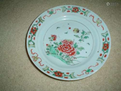 Chinese kangxi wucai plate.