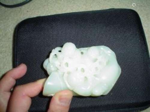 Chinese jade boys carving.