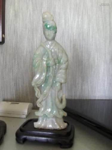 chinese jadeite lady. antique