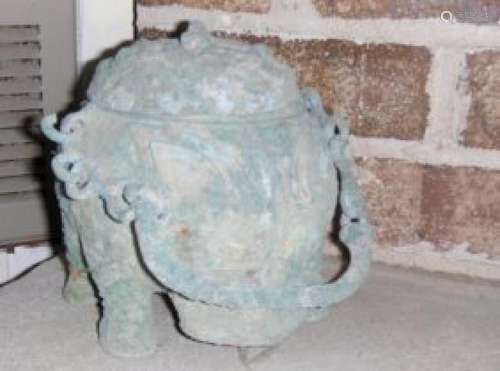 chinese bronze kettle