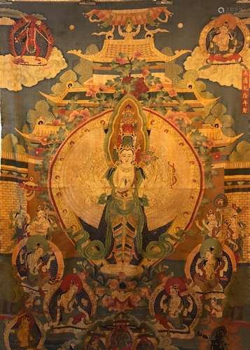 Large KESI Buddhist Embroidered Panel