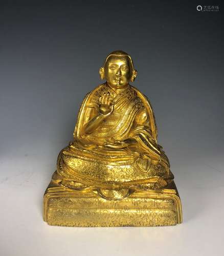 Gilt Bronze Figure Of Buddha