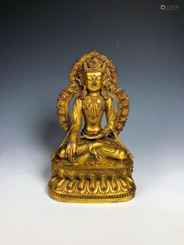 Gilt Bronze Figure of Tara