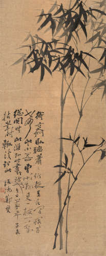 郑燮（1693～1765） 墨竹图 立轴 设色纸本