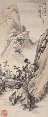 王云轩（1877～1960） 山水 镜片 设色纸本