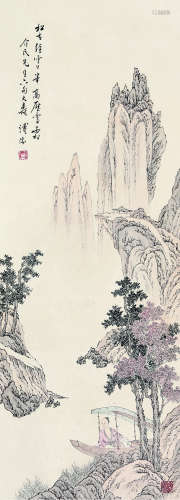 溥儒（1896～1963） 山水 镜片 设色纸本
