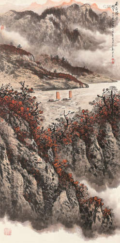 魏紫熙（1915～2002） 南岳胜景 立轴 设色纸本