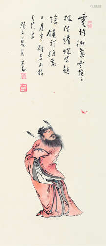 溥儒（1896～1963） 福从天降 立轴 设色纸本