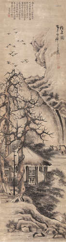 高凤翰（1683～1749） 山水 立轴 设色纸本