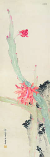马志华（b.1947） 花卉 镜片 设色纸本