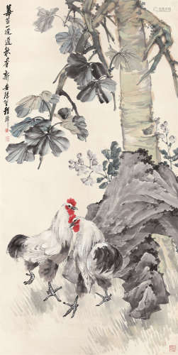 程璋（1869～1938） 大吉图 立轴 设色纸本