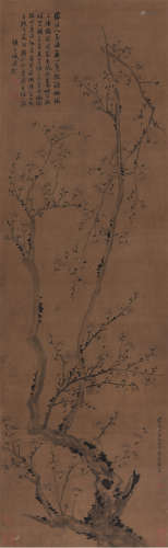 李香君（1624～1653） 梅花 立轴 水墨纸本