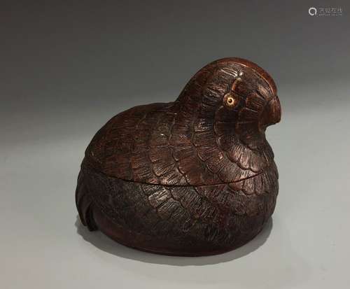 Carved Agarwood Bird