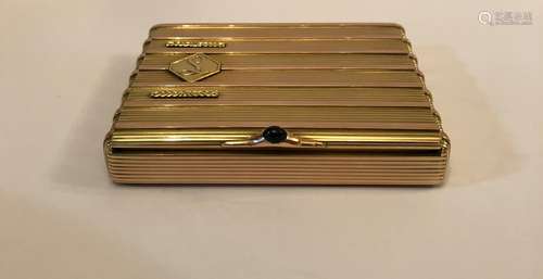 Russia Gold Cigarette Box With 