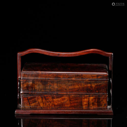 CHINESE ROSEWOOD CARRYING BOX